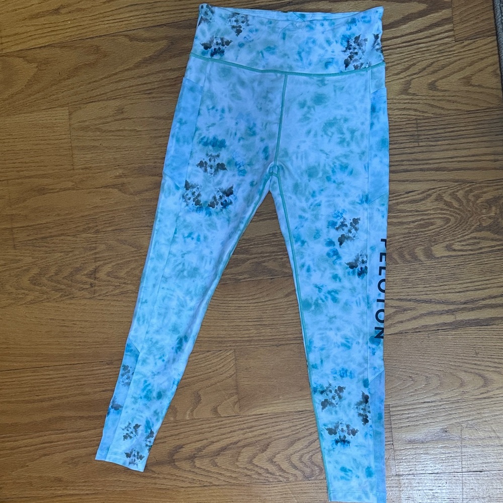 Peloton Aqua Tie-Dye Leggings